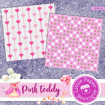 Pink Teddy Digital Paper RCS118B