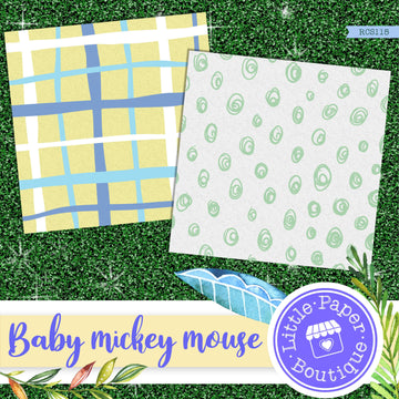 Baby Mickey Mouse Digital Paper RCS115B