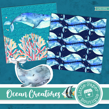 Ocean Creatures Digital Paper LPB1034A