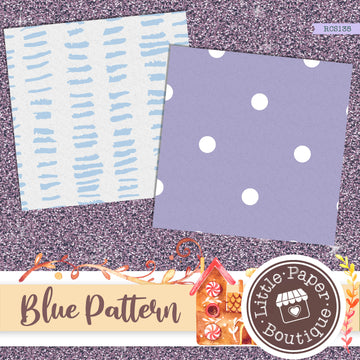 Blue Pattern Digital Paper RCS135B