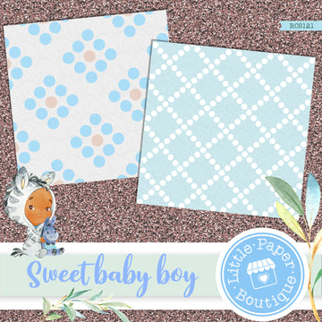 Sweet Baby Boy Digital Paper RCS121B