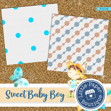 Sweet Baby Boy Digital Paper RCS138B