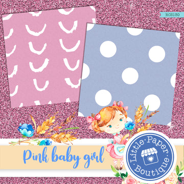 Pink Baby Girl Digital Paper RCS130B