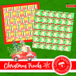 Christmas Trucks Digital Paper LPB1009A