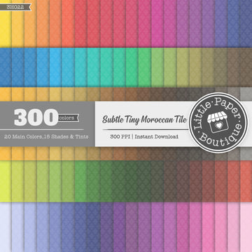 Rainbow Subtle Tiny Moroccan White Digital Paper 3H022