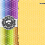 Rainbow Small Solid Hexagon Digital Paper 3H147