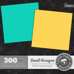 Rainbow Small Solid Hexagon Digital Paper 3H147