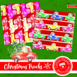 Christmas Trucks Digital Paper LPB1009A