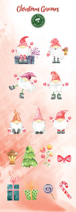 Christmas Gnomes Digital Clipart CA103