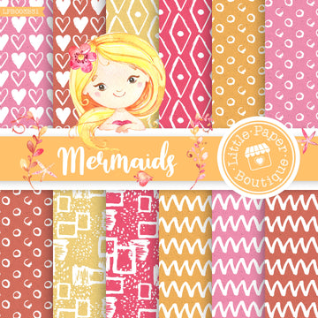 Mermaid Digital Paper LPB003B31