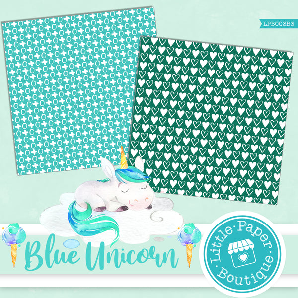 Blue Unicorn Digital Paper LPB003B3