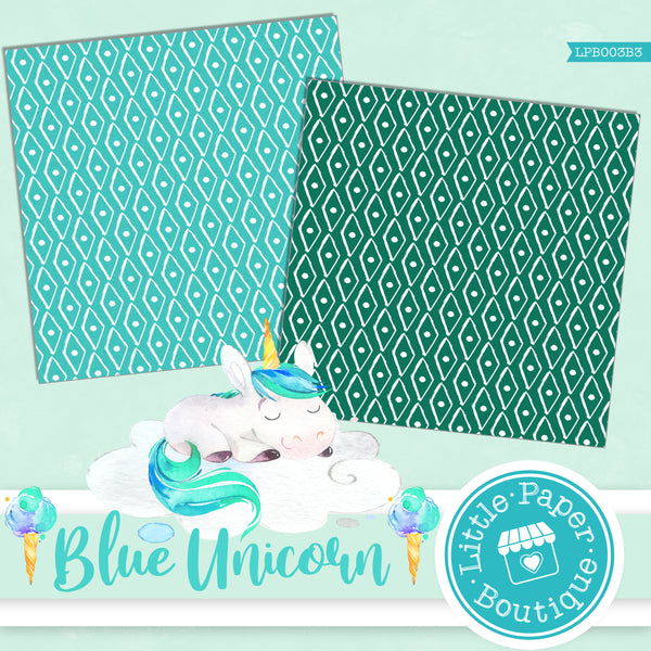 Blue Unicorn Digital Paper LPB003B3