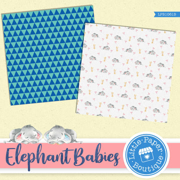 Elephant Babies Digital Paper LPB1061B