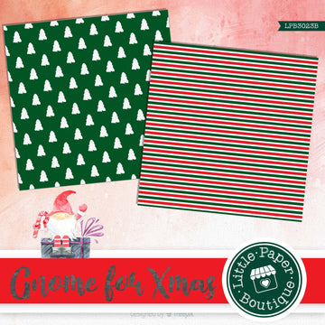 Christmas Gnomes Watercolor Digital Paper LPB3023B