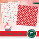 Christmas Gnomes Watercolor Digital Paper LPB3023B