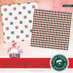 Christmas Gnomes Watercolor Digital Paper LPB3023B