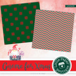 Christmas Gnomes Watercolor Digital Paper LPB3023B