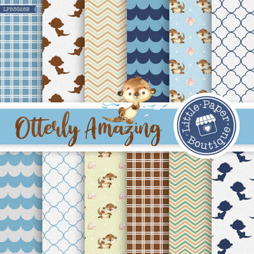 Otterly Amazing Otters Digital Paper LPB3025B