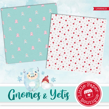 Gnomes and Yetis Digital Paper LPB3041B