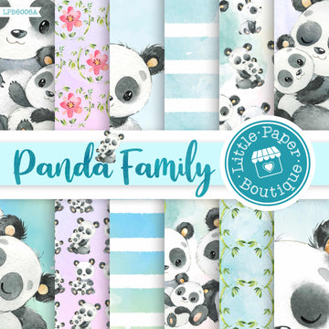 Panda Family Digital Paper LPB6006A