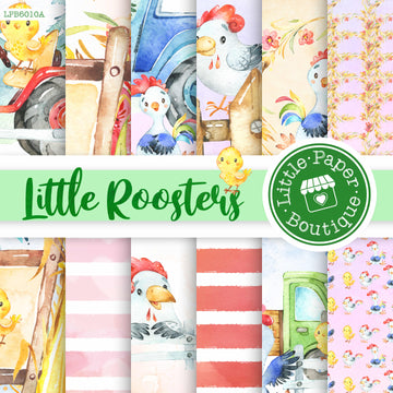 Little Roosters Digital Paper LPB6010A