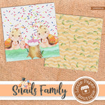 Snail Family Digital Paper LPB6031A
