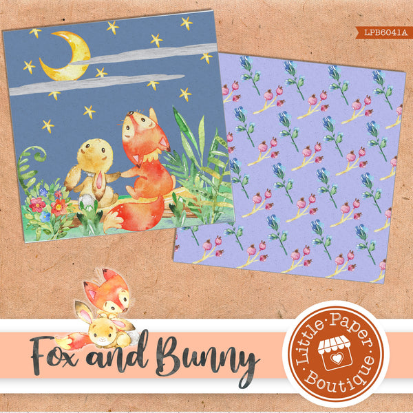 Fox and Bunny Digital Paper LPB6041A