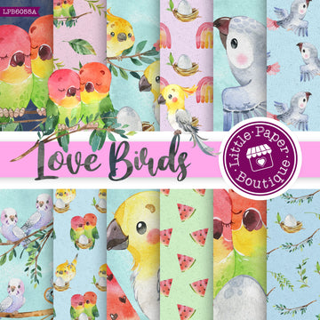 Love Birds Digital Paper LPB6055A