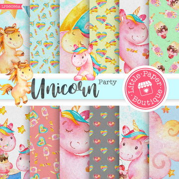 Unicorn Party Digital Paper LPB6056A