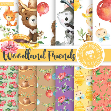 Woodland Friends Digital Paper LPB7005A