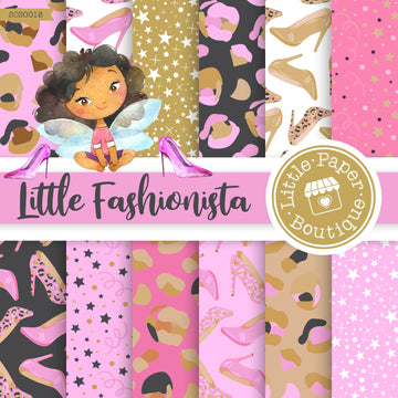 Little Fashionista Seamless Digital Paper SCS0018B