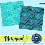 Mermaid Scales Digital Paper PS024B