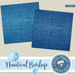 Nautical Canvas Burlap Digital Paper RCS029B