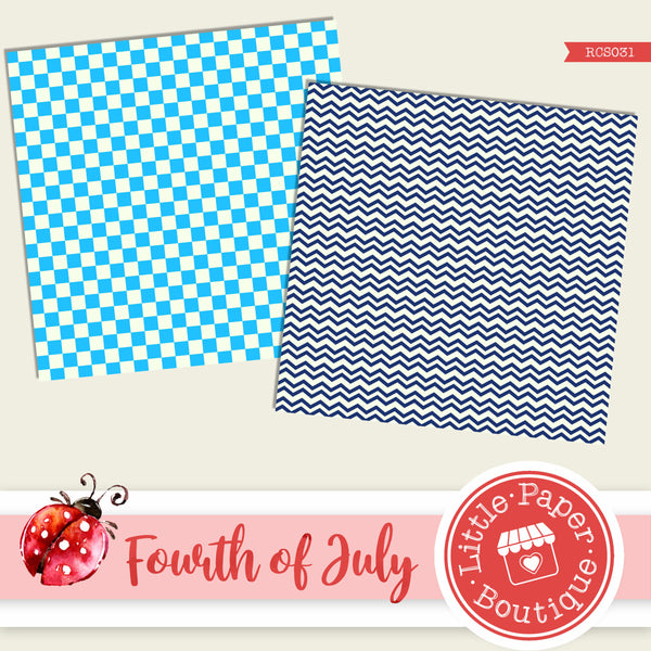 Fourth of July Digital Paper RCS031B