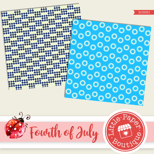 Fourth of July Digital Paper RCS031B