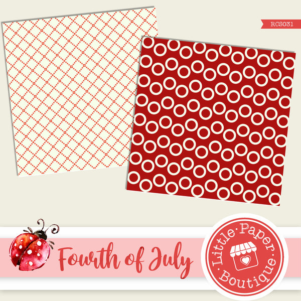 Fourth of July Digital Paper RCS031B