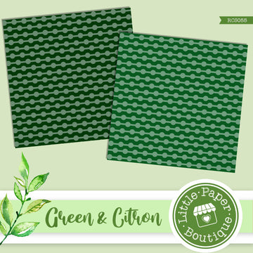 Green and Citron Digital Paper RCS055B