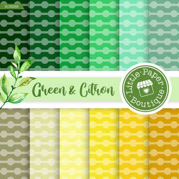 Green and Citron Digital Paper RCS055B