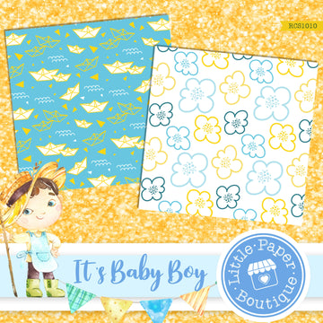 It's A Baby Boy Digital Paper RCS1010B