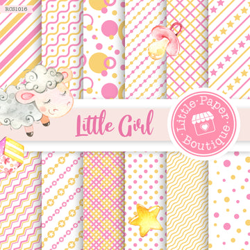 Little Girl Digital Paper RCS1016B