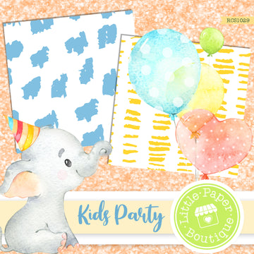 Kids Party Digital Paper RCS1029B