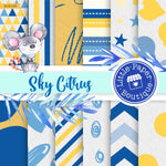 Sky Citrus Digital Paper RCS105B