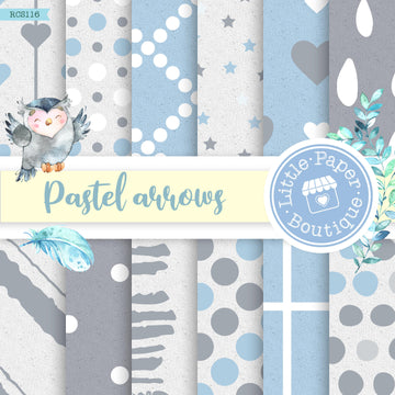 Pastel Arrows Digital Paper RCS116B