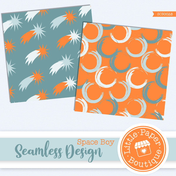 Space Boy Seamless Digital Paper SCS0028B