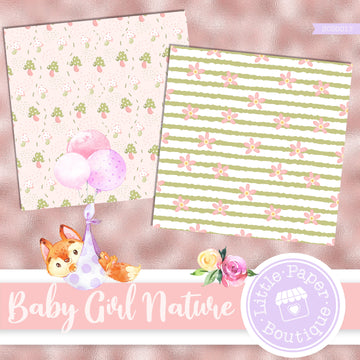 Baby Girl Nature 2 Seamless Digital Paper SCS0017B