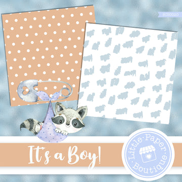 It's A Boy! Seamless Digital Paper SCS0020B