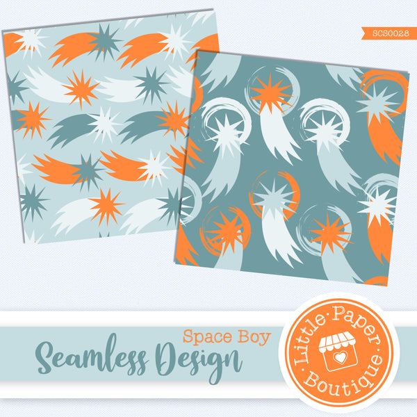 Space Boy Seamless Digital Paper SCS0028B