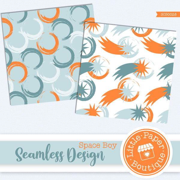 Space Boy Seamless Digital Paper SCS0028B